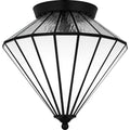 Matte Black Flush Mount From The Liam Collection