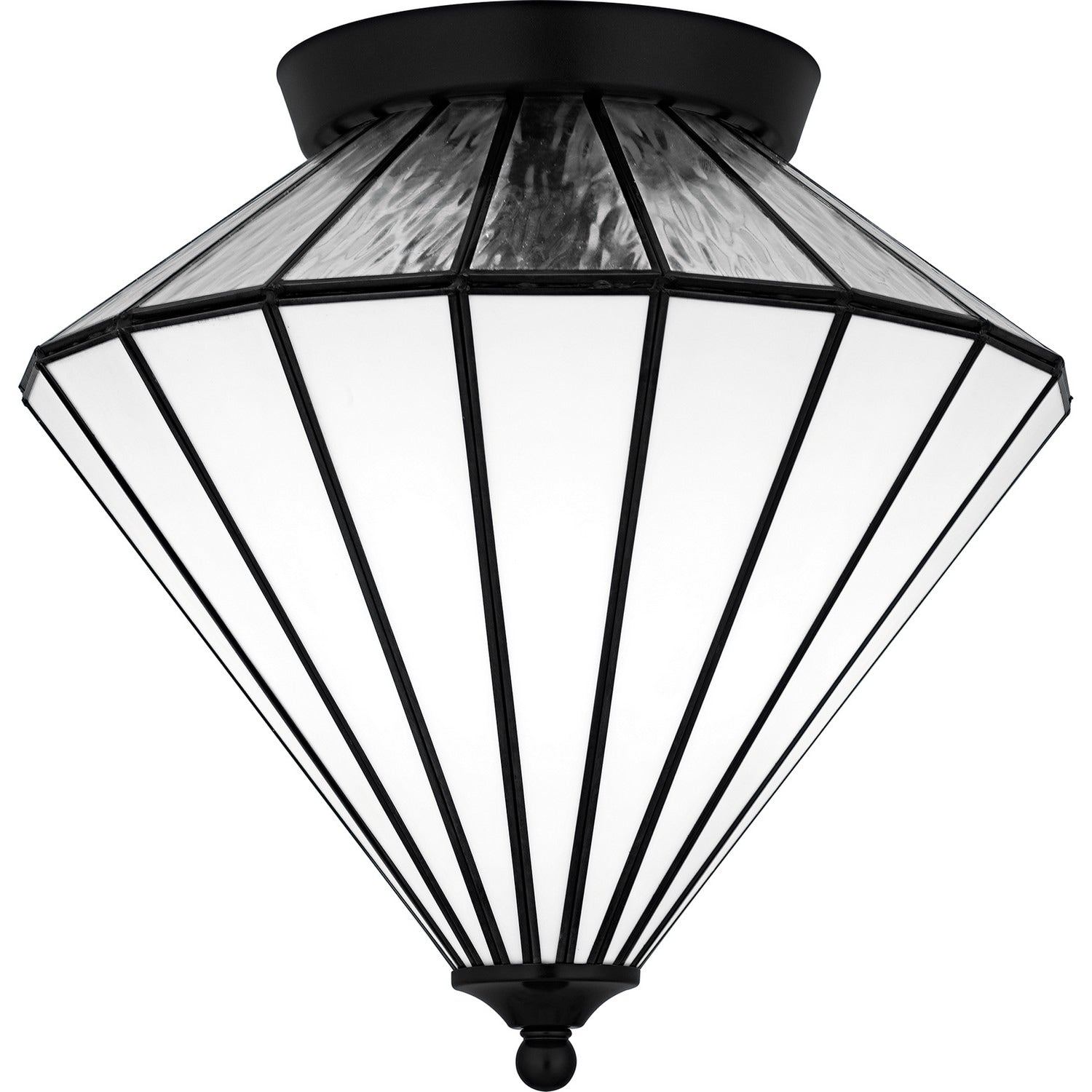 Matte Black Flush Mount From The Liam Collection