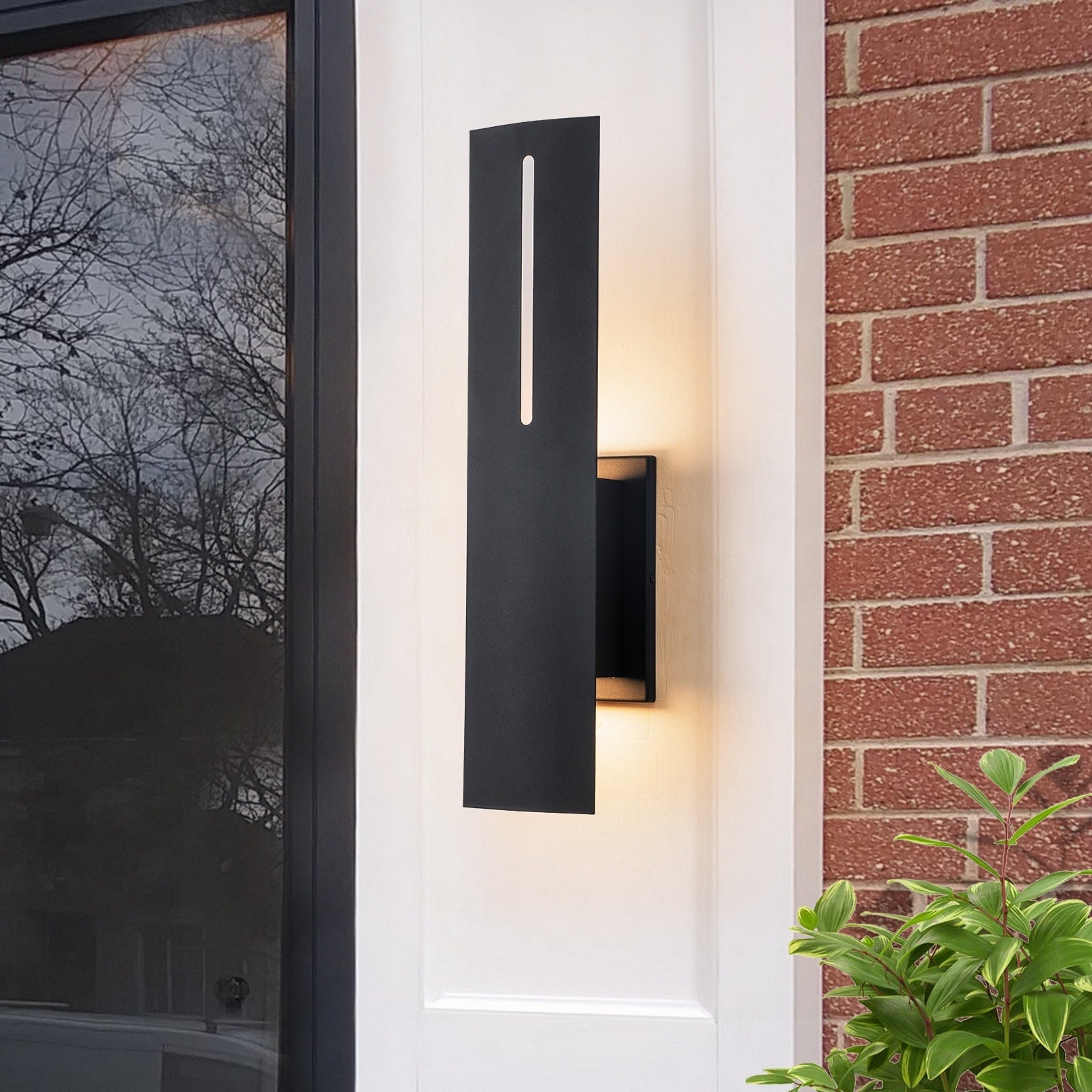 Matte Black Integrated Led Outdoor Wall Sconce