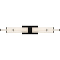 Matte Black Led Bathroom Vanity Light Light From The Talbott Collection