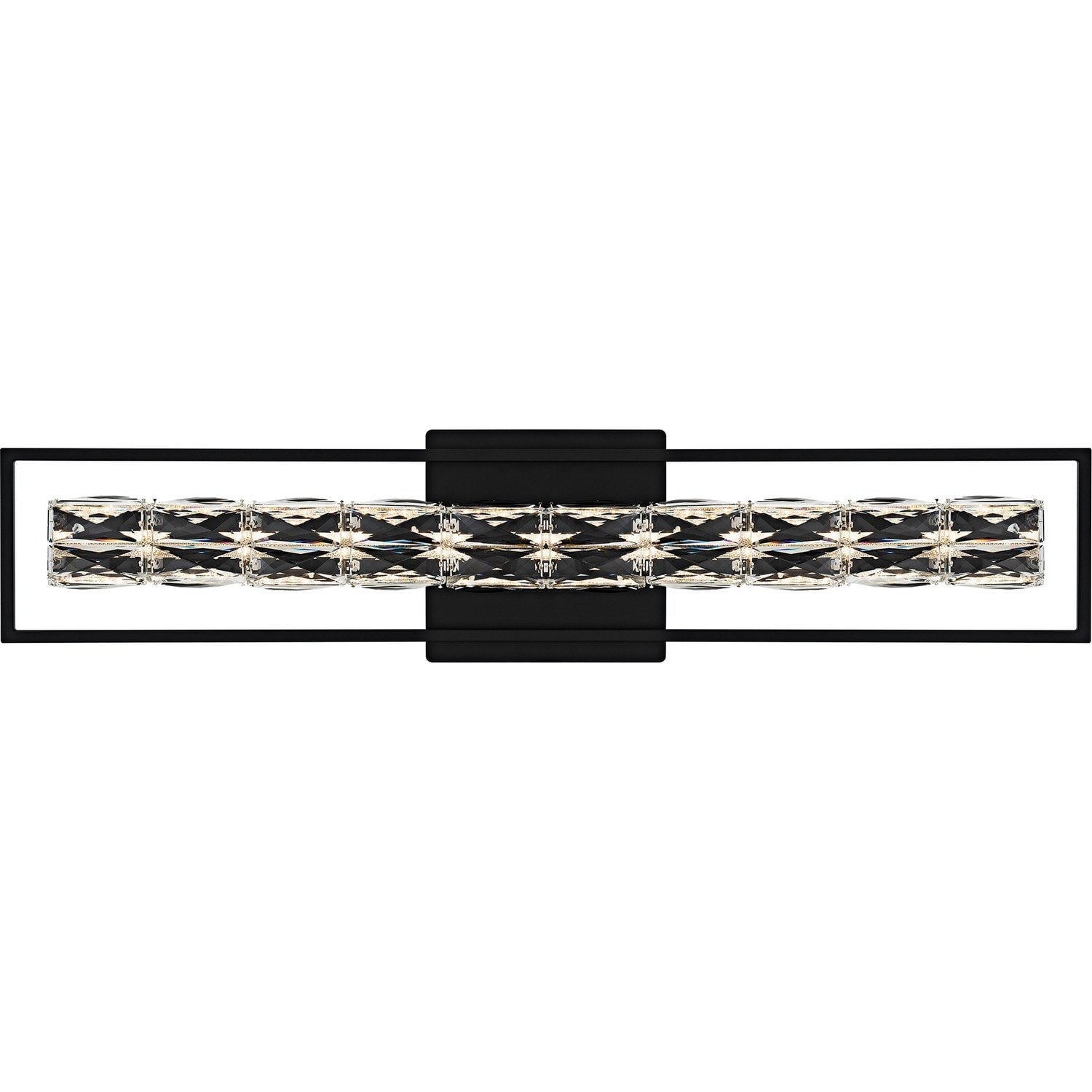 Matte Black Led Bathroom Vanity Light From The Dazzle Collection