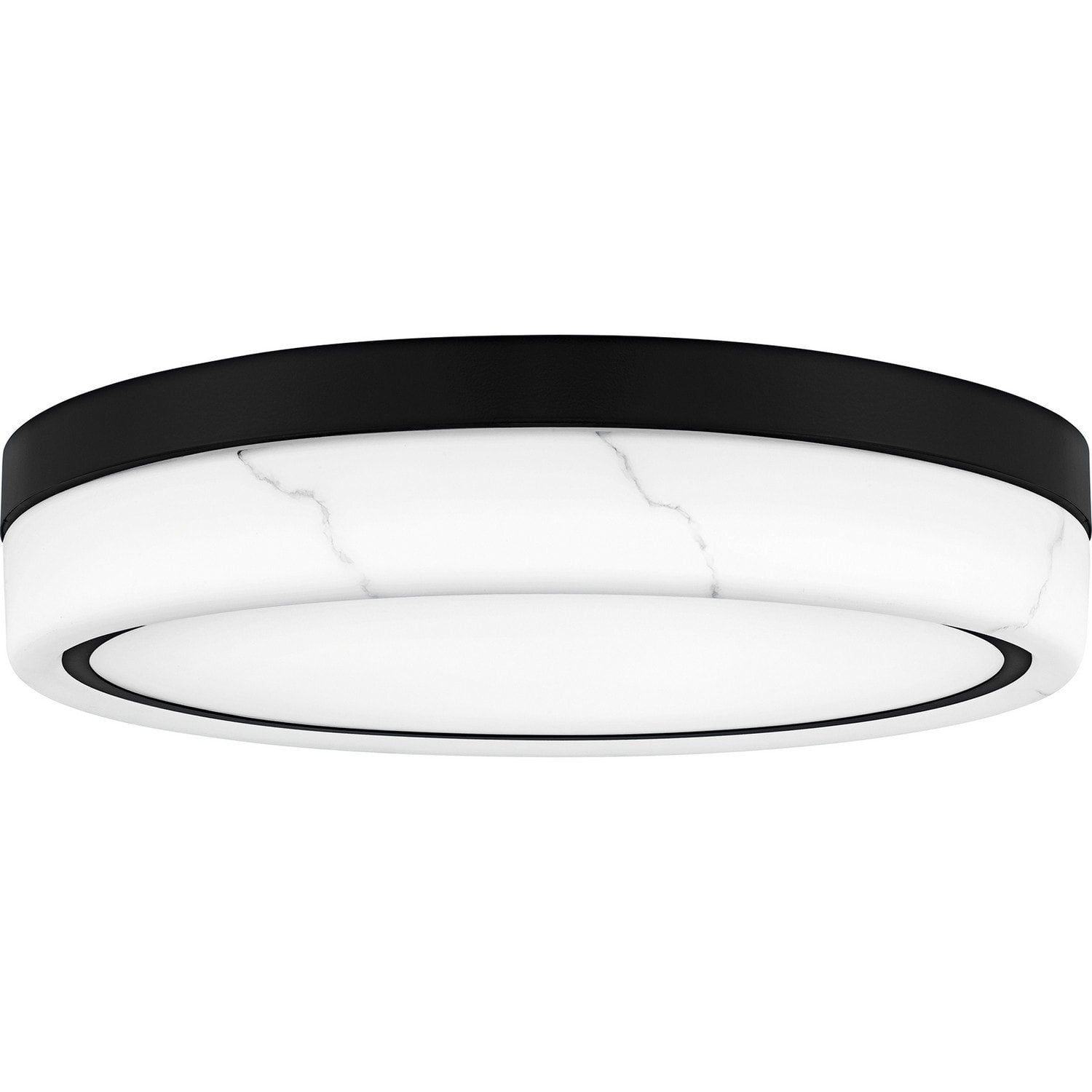Matte Black Led Flush Mount From The Gasper Collection