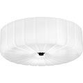 Matte Black Led Flush Mount From The Oberman Collection
