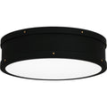 Matte Black Led Flush Mount From The Quoizel Fixture Collection
