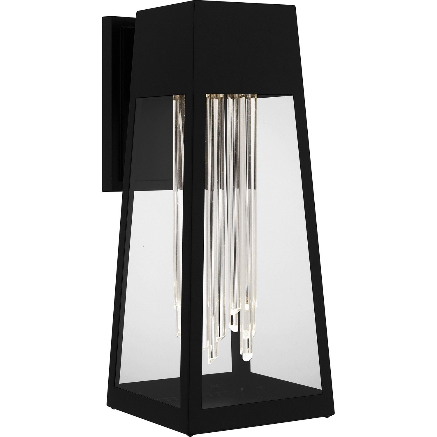 Matte Black Led Outdoor Wall Mount From The Guinn Collection
