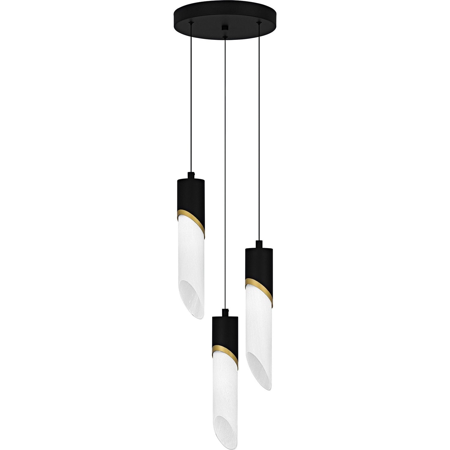 Matte Black Led Pendant From The Alys Collection
