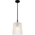 Matte Black Mini Pendant From The Gray Collection