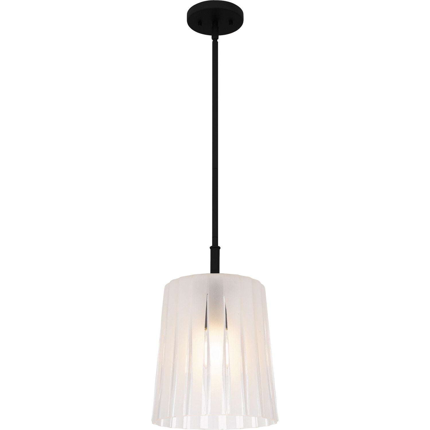 Matte Black Mini Pendant From The Gray Collection