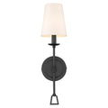 Matte Black Modern Traditional 1 Light Wall Sconce