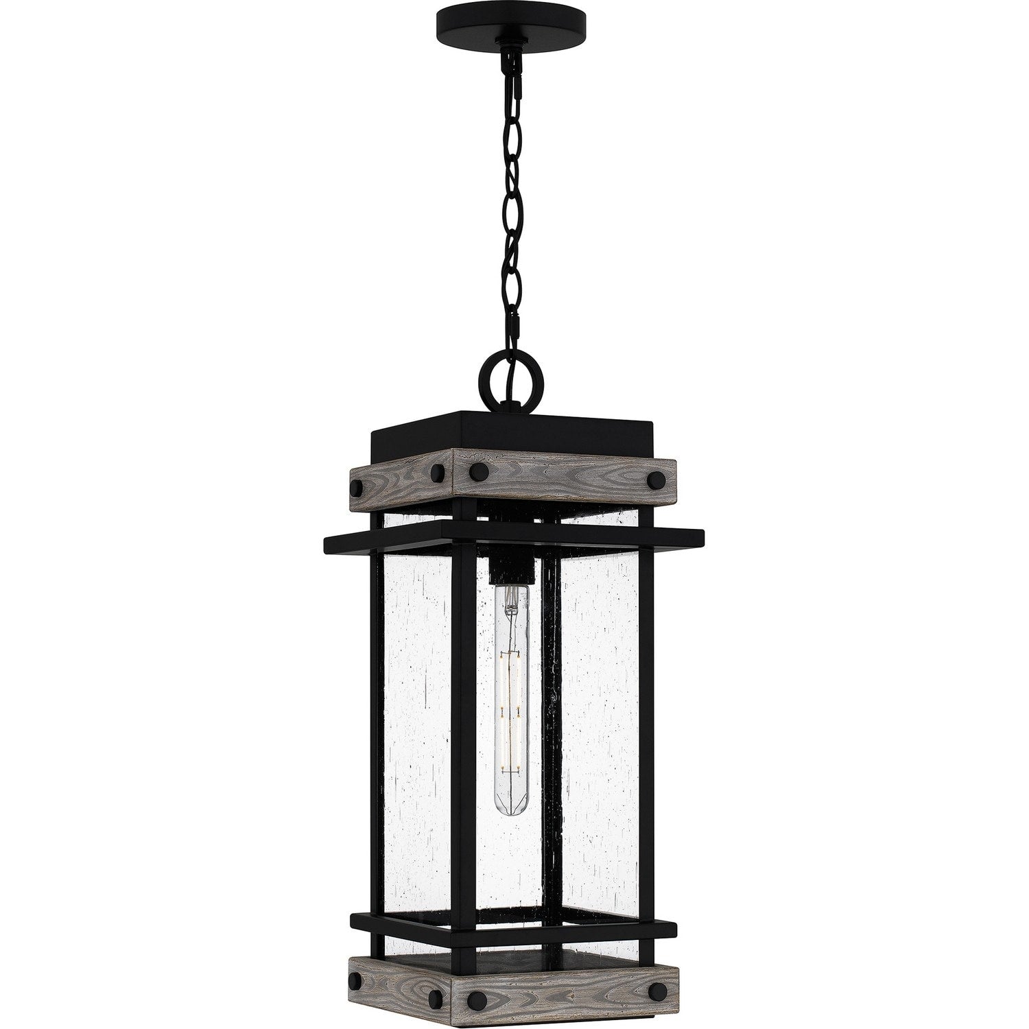 Matte Black One Light Mini Pendant From The Strader Collection