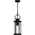 Matte Black One Light Outdoor Hanging Lantern From The Tilmore Collection
