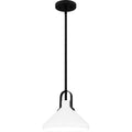 Matte Black One Light Pendant From The Brink Collection