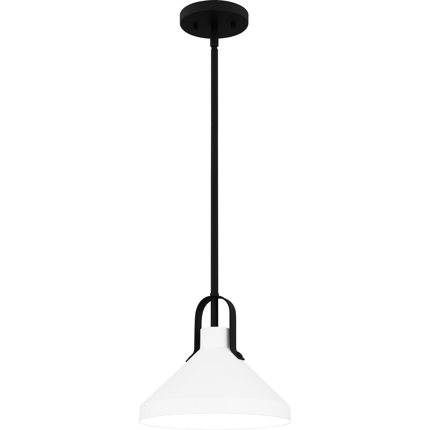 Matte Black One Light Pendant From The Brink Collection