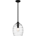 Matte Black One Light Pendant From The Lucy Collection