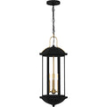 Matte Black Outdoor Hanging Lantern From The Crestfield Collection