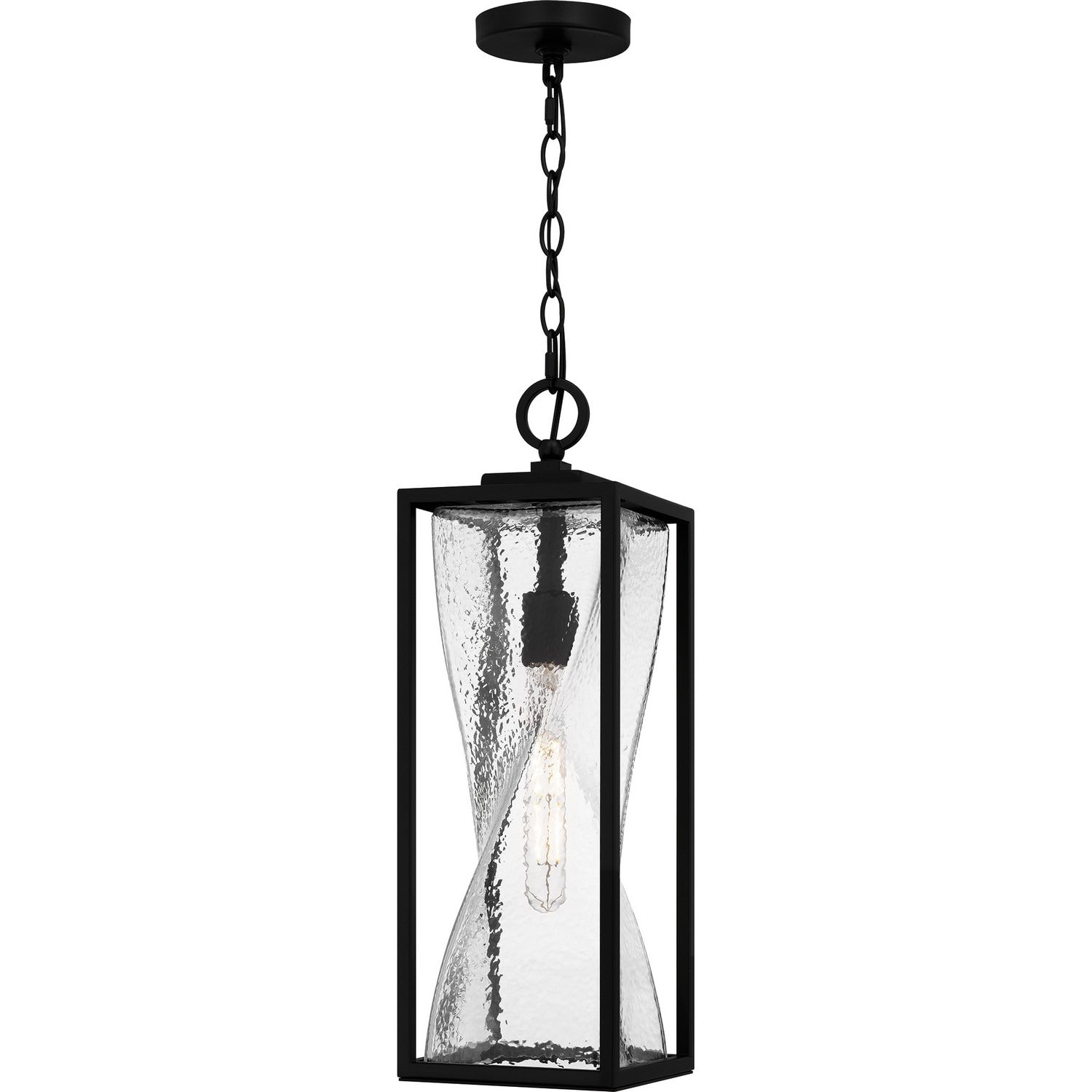 Matte Black Outdoor Hanging Lantern From The Zarah Collection