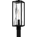 Matte Black Outdoor Post Lantern From The Zarah Collection