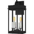 Matte Black Outdoor Wall Lantern From The Carmen Collection
