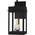Matte Black Outdoor Wall Lantern From The Carmen Collection