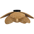 Matte Black Semi Flush Mount From The Willa Collection