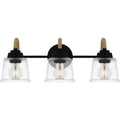 Matte Black Three Light Bath From The Seabreeze Collection