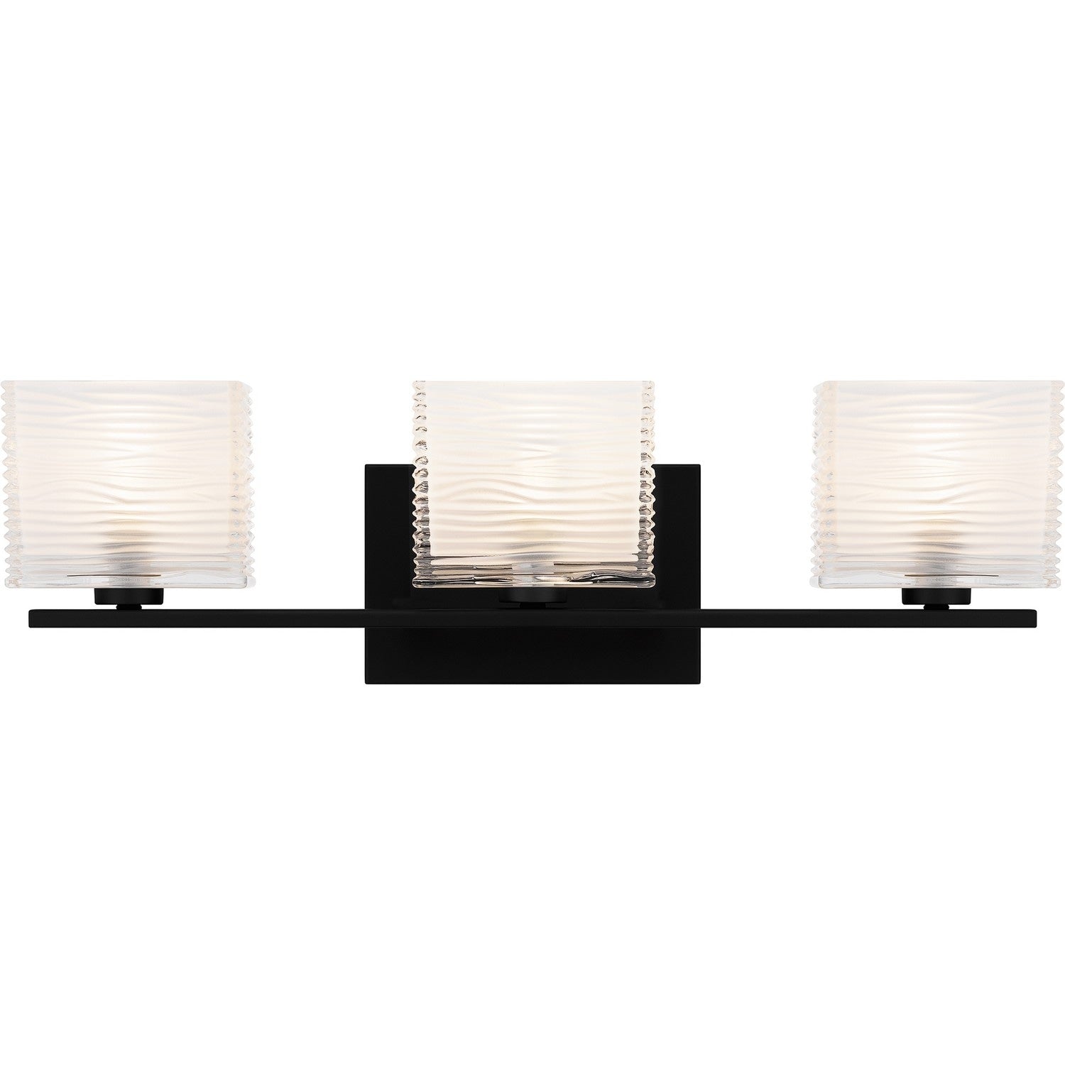 Matte Black Three Light Bath From The Westcap Collection