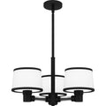 Matte Black Three Light Chandelier From The Kylen Collection