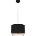 Matte Black Three Light Pendant From The Elio Collection