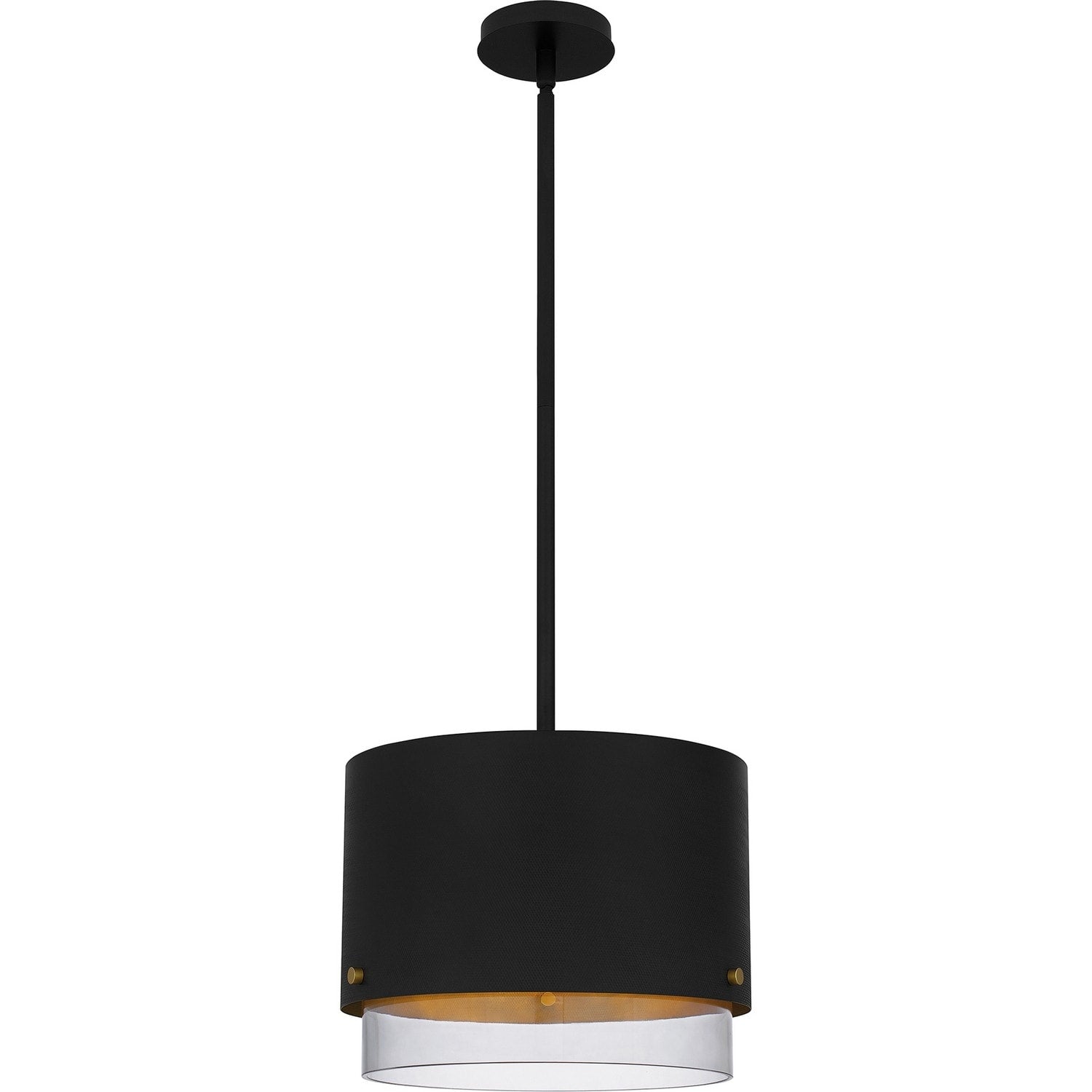 Matte Black Three Light Pendant From The Elio Collection