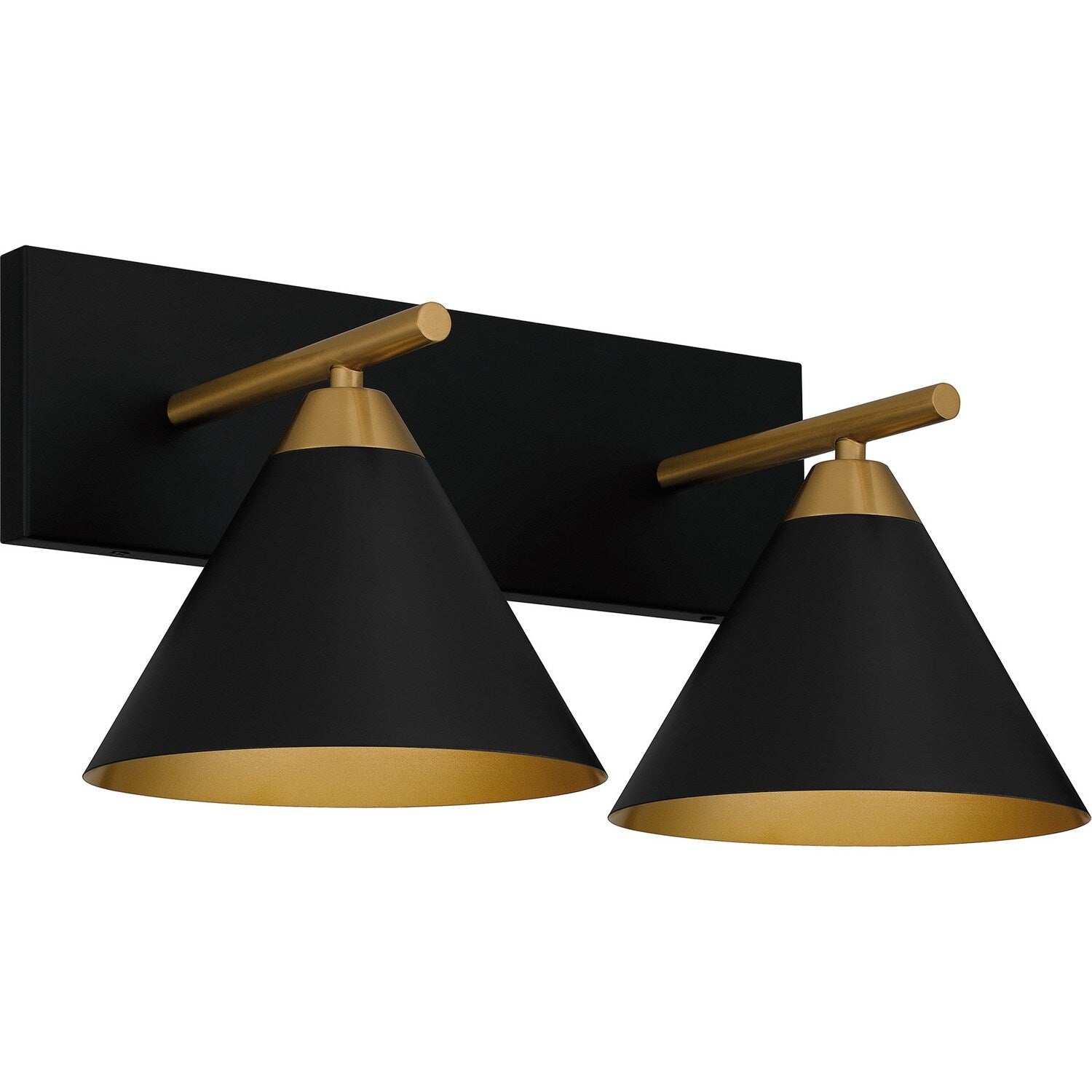 Matte Black Two Light Bath From The Mastro Collection