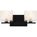 Matte Black Two Light Bath From The Westcap Collection