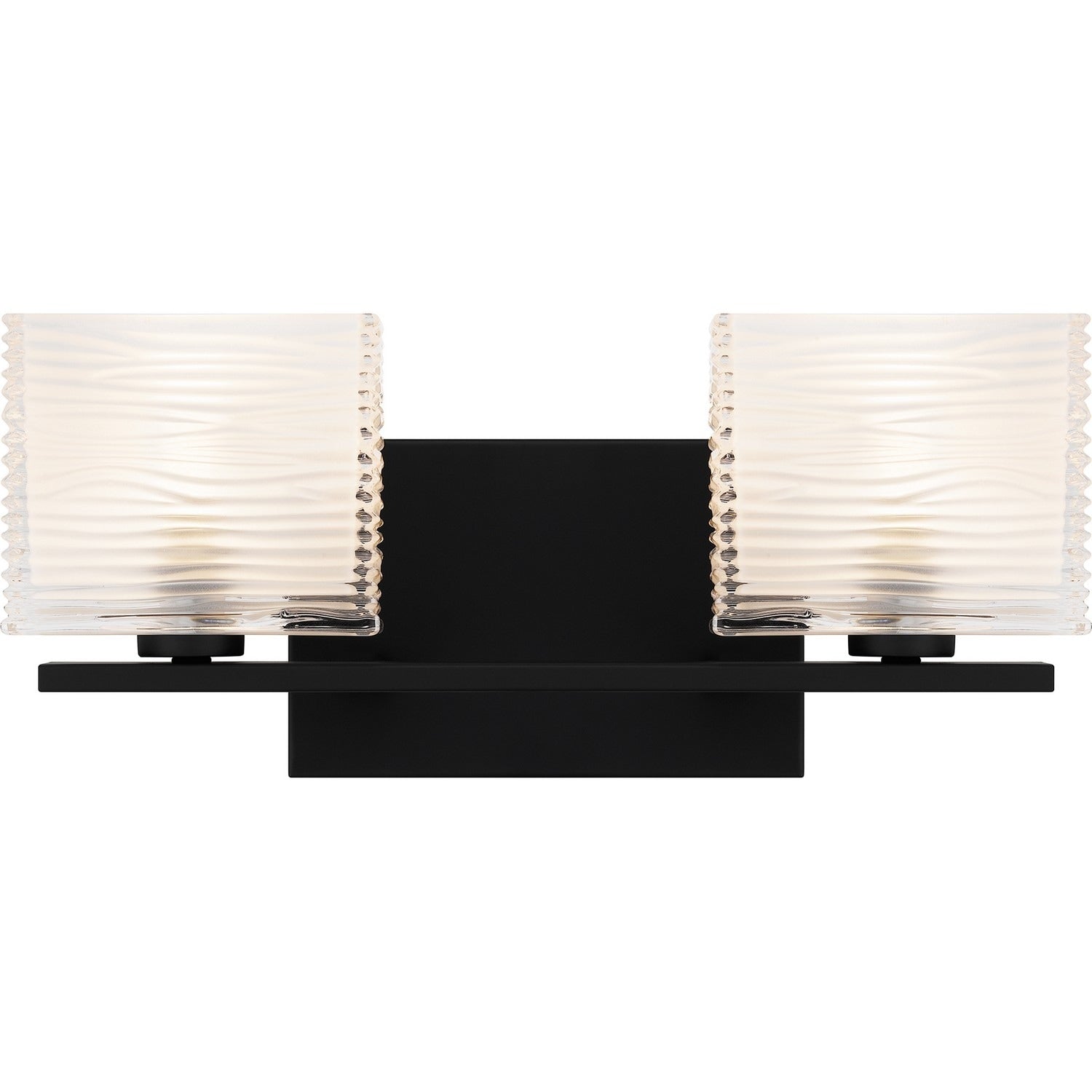 Matte Black Two Light Bath From The Westcap Collection