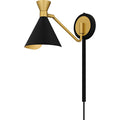 Matte Black Wall Sconce From The Arden Collection
