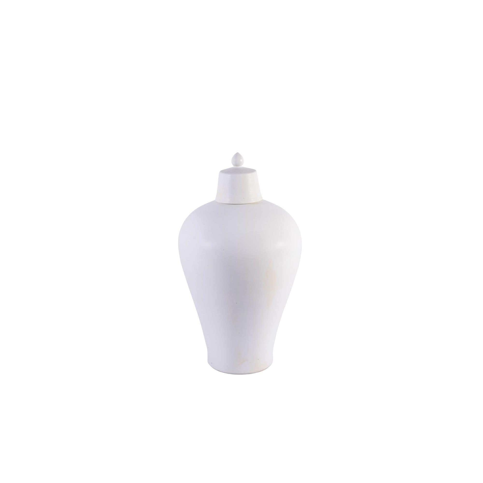Matte Glaze Lidded Plum Floor Vase