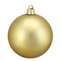 Matte Vegas Gold Shatterproof Christmas Ball Ornament 12 300Mm