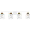 Matte White Bathroom Vanity Light From The Baltic Collection