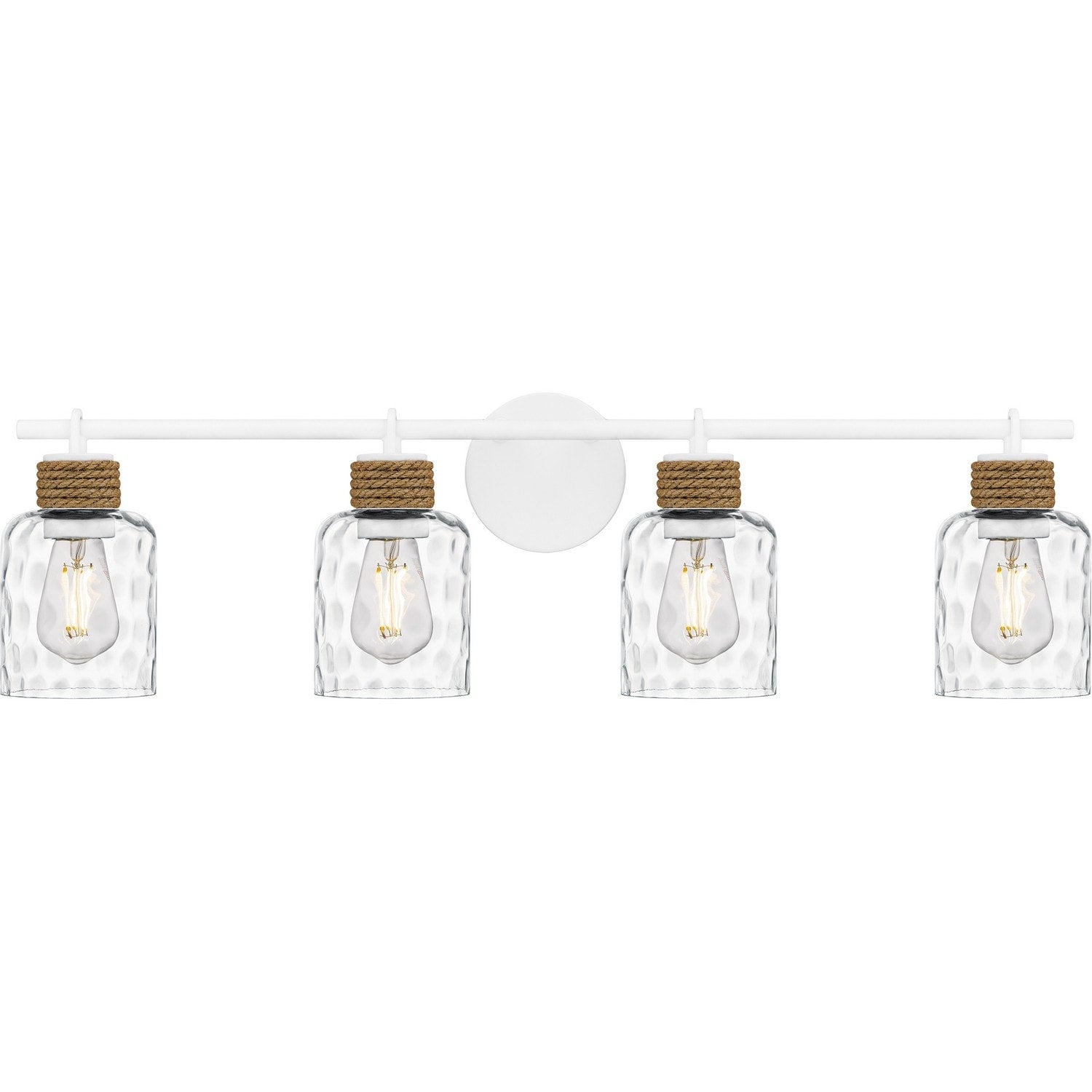 Matte White Bathroom Vanity Light From The Baltic Collection