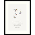 Matthew 6 26 27 Scripture By Art Of Living Wood Framed Wall Art Print