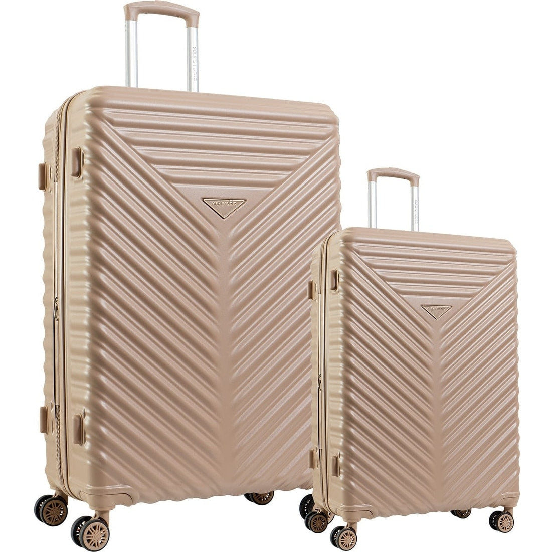 Max Studio The Auckland Abs 2 Piece Hard Sided Luggage Set