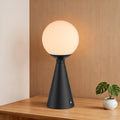 Maxax 13 Modern Rechargeable Led Desk Lamp With Touch Control 3 Way Dimming And Wireless Charging For Bedrooms Living Rooms