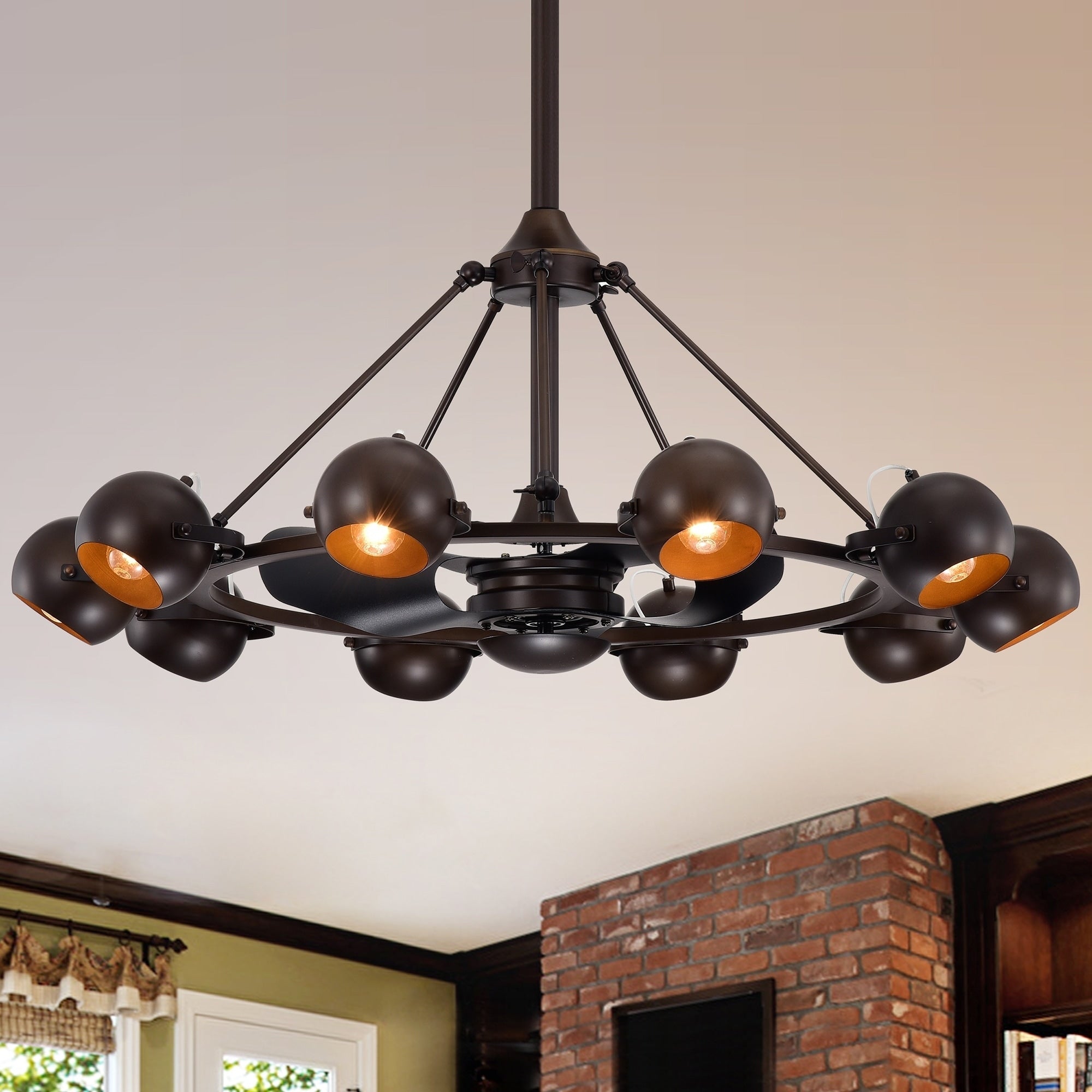 Maxe Antique Bronze 39 Inch 3 Blade Includes Remote