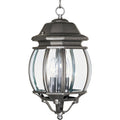 Maxim Crown Hill 3 Light 8 Wide Outdoor Mini Pendant With Clear Glass