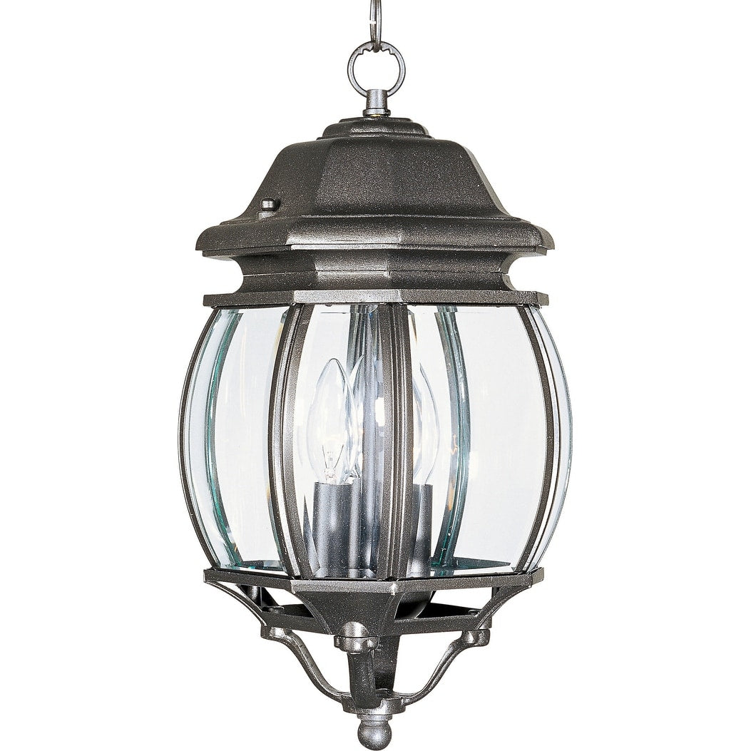 Maxim Crown Hill 3 Light 8 Wide Outdoor Mini Pendant With Clear Glass