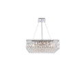 Elegant Lighting Chrome Royal Cut Crystal Clear 24 Inch Hanging 12 Light Chandelier