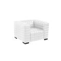 Armen Living Maxton White Bonded Leather Chair