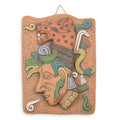 Maya Jaguar Priest Ceramic Plaque