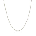 10K White Gold Cable Chain 1.1Mm