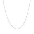 10K White Gold Classic Box Chain 0.45Mm