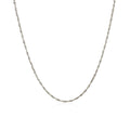 10K White Gold Singapore Chain 1.0Mm