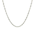 10K White Gold Singapore Chain 1.5Mm